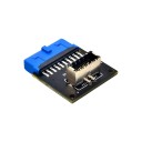 USB 3.0 19Pin to Motherboard USB 3.1 Type C Front Panel Header Adapter