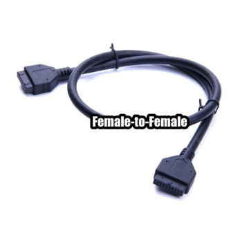 USB 3.0 20-Pin Female to Female Internal Header Cable (60cm)
