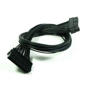 Single Braid Motherboard 24-Pin Extension Cable (50cm) - Black