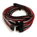 Seasonic Fanless Custom Single Sleeved Modular Cables (Red/Black/Grey)
