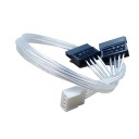 ITX Mini PC ATX 2510 2.54mm Pitch 4 Pin to 2 x SATA Power Cable 20cm