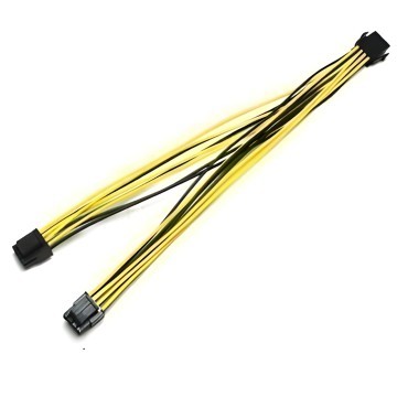 Power Supply ATX CPU EPS 8 Pin Cable Y Splitter