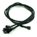 PWM 3-Way Splitter - Smart Fan Cable (120cm) - Black