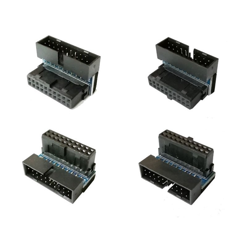 90 Degree Angled Usb 3 0 20 Pin Internal Header Mini Connector Black Moddiy Com