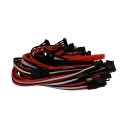 Premium Single Sleeved PSU Modular Cables Set Red Grey Black for Corsair