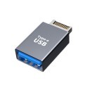 USB 3.1 Front Panel Header Type E to Type A Adapter with Metal Housing