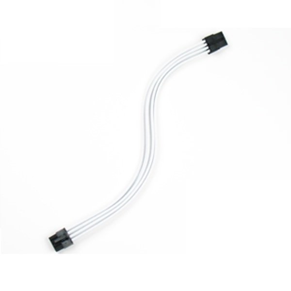 Premium Silicone Wire Single Sleeved 8 Pin CPU/EPS Power Extension Cable  (White) - MODDIY