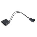 4-Pin Molex Connector (Male) to 3-Pin Fan Connector (Male) - All Black