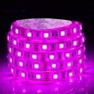 Custom Length Sleeved LED Light Strip - Pink