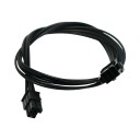 Single Braid 6-Pin PCI-E VGA Extension Cable (50cm) - Black