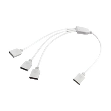 LED RGB Aura Lighting Control Sync 1 to 3 Splitter Cable 30cm
