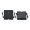 5 Pin Power Supply Male Molex Connector with Pins Black