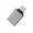 USB 3.1 Type-A Female t USB 3.1 Type-C Male OTG Metal Adapter (Silver)