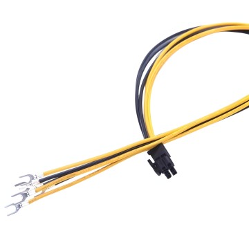 PSU 12V 6 Pin PCIE Power Sleeved Cable 50cm