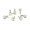 M2.5 x 7.5mm Sliver Flat Thumb Screws (M2.5X7.5F)