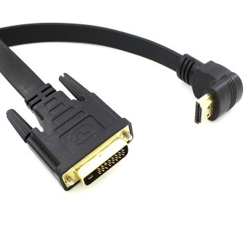 Premium High Speed 1080i HDMI to DVI Male Gold Plated Cable (Down Angle)