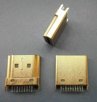 Premium Gold Plated HDMI 19P 1.6mm Male Connector