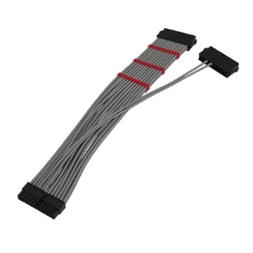 Premium Sleeved PSU Dual Power Supply Adapter Cable
