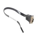 Mini 15 Pin COM1 to 9 Pin Serial Port Cable for Lenovo ThinkStation