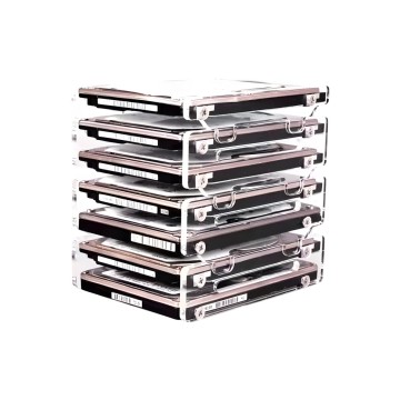 QDIY 2.5 Inch External SSD Bracket Multi Layer Stacking Cabinet Frame