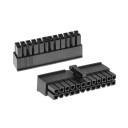 modDIY ATX 24 Pin Female Connector Housing (Black)