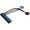 PCIE 1X to 16X Riser Card Ribbon Extender Cable with Molex Powered