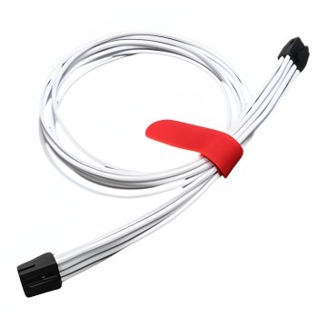 PCIE 8 Pin to 8 Pin Single Sleeved Cables White for Dell T3600 635W