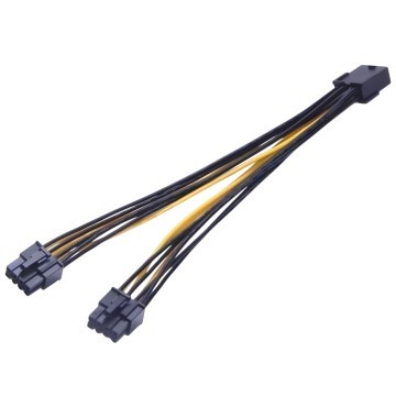 PCIE 8 Pin to 2 x PCIE 8 Pin Splitter Cable