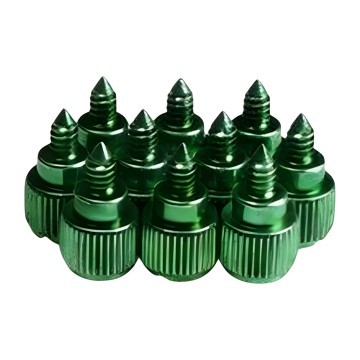 M3.5 Anodized Aluminum Thumbscrew Green 4 Pack
