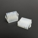 5-Pin Power Supply Male Molex Connector with Pins (Transparent White)