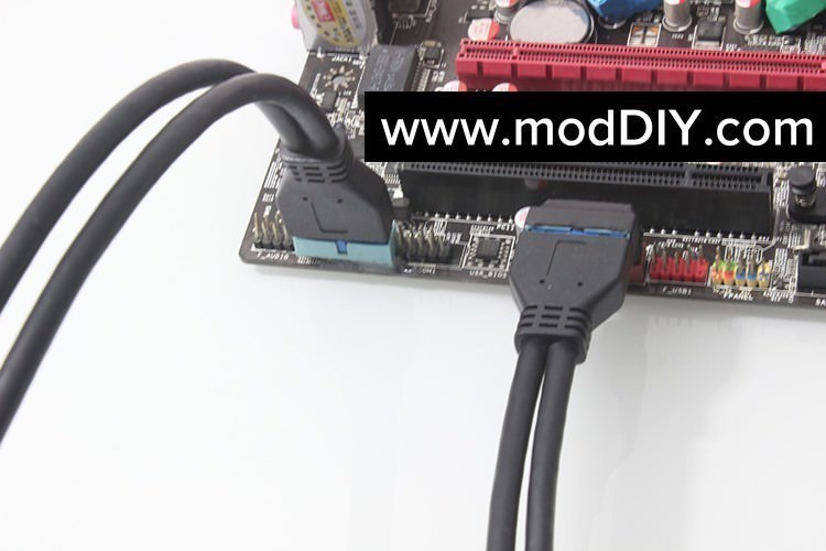 Degree Angled USB 3.0 19 20 Pin Internal Header Mini Connector - MODDIY