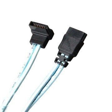 Premium Amphenol 90 Degree Up Right Angle 6.0 Gbps SATA 3 Data Cable
