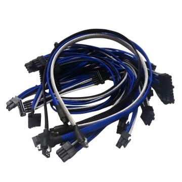Premium Single Sleeved Power Supply Modular Cables Set for Corsair