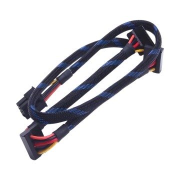 PSU Power Modular 8 Pin to 3x SATA Sleeved Cable for Thermaltake TR2 RX
