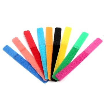 Hook and Loop Reusable Velcro Cable Ties 7 Colors