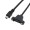 USB 2.0 Mini USB to Mini USB Extension Cable with Panel Mounts Black