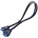 USB 3.0 20 Pin Internal Header Adapter Cable Female to Female 50cm