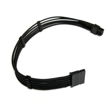 6-Pin Modular Power Supply Sleeved Cable to SATA Connector