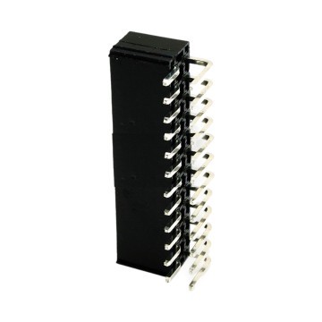 24 Pin ATX Power Male Header Connector 90 Degree Angled Black