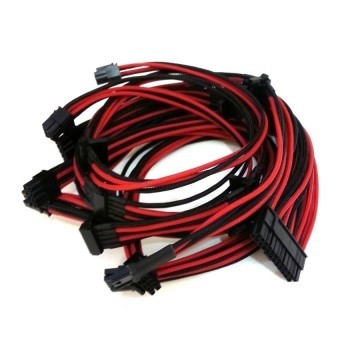 Corsair RM Series Single Sleeved Modular Cable Set (Black/Red)