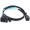 Advanced Mini SAS HD SFF 8643 to 4 SATA 7 Pin Male Cable