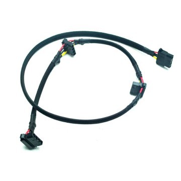 PcCooler Modular PSU 4-Pin to 3 x Molex/IDE Sleeved Cable (85cm)