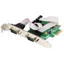 2-Port DB-9 Serial (RS-232) PCI-e Controller Card (WCH382 Chipset)