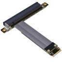 NGFF M.2 Key M to PCIe x16 Gen 3.0 32Gbps Extender Cable Adapter R43SF