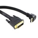 Premium High Speed 1080i HDMI to DVI Male Gold Plated Cable (Up Angle)