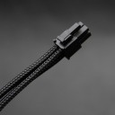 Premium Single Braid Sleeved CPU/EPS 4-Pin Extension Cable (All Black)
