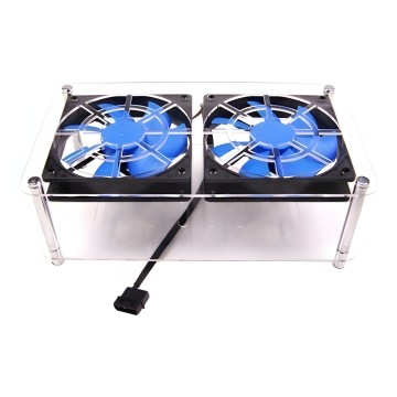 Modem Router Cooling System with Dual 12cm Fan Extended