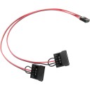 USB 9 Pin to SATA 5V for ITX 2 x 2.5 Inch SSD SATA Power Cable 30cm