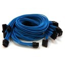 OCZ ZX 1250W Premium Single Sleeved Modular Cables Set – UV Blue