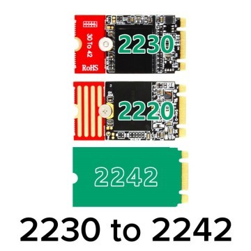 M.2 NVMe SSD 2230 2242 2260 Universal Adapter - MODDIY